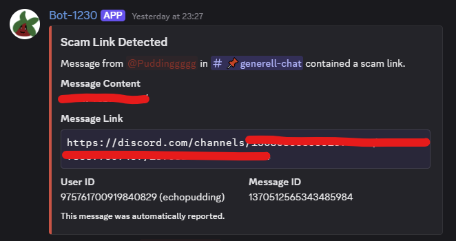 Scam Detection Example